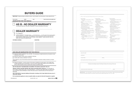 Buyers Guide - Exterior - SEAL - AS IS 