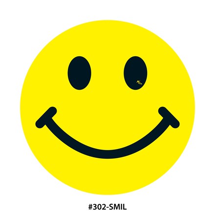 Yellow and Black Smiley Face DVT302-SMIL