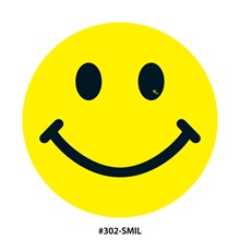 Yellow and Black Smiley Face DVT302-SMIL