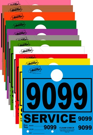 Service Dispatch Numbers - 4 Digit 1000 Series. Available In 11 Colors DVT-261-4