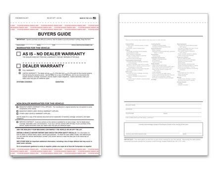 Buyers Guide 2 Part  AS IS - NO LINES 